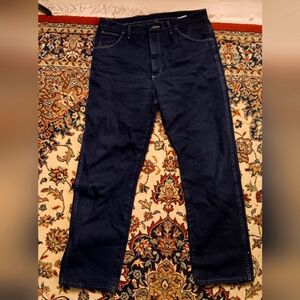 Vintage cotton mens 36×32 dark wash jeans